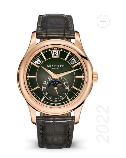 Cheapest Patek Philippe Complications Ref. 5205R Annual Calendar Watches Prcies Replica 5205R-011 Pink Gold